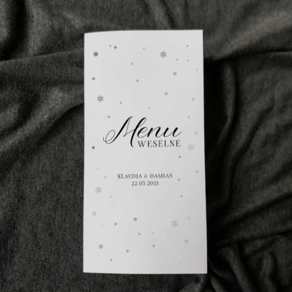 Śnieżka - Menu składane