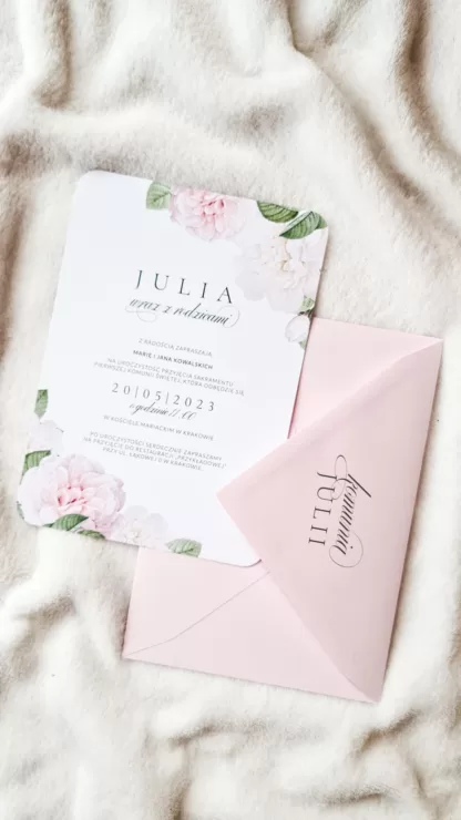 Fleur - zaproszenie komunijne