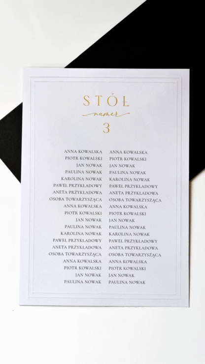 Roma - plan stołów
