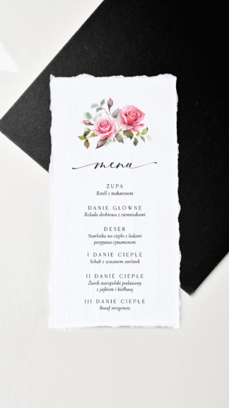 Bella - menu jednokartkowe