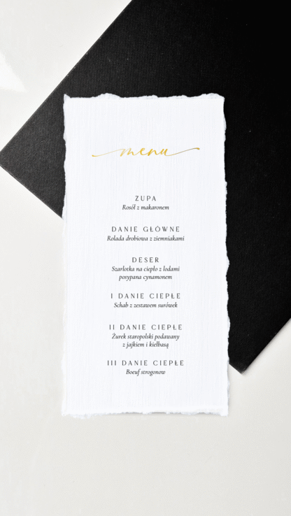 Bella clean - menu jednokartkowe