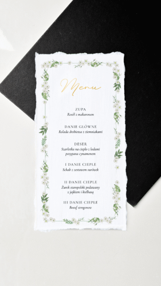 Lottie - menu jednokartkowe
