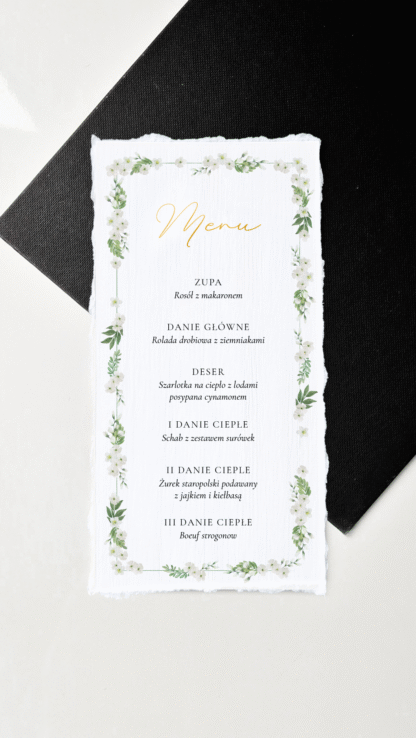 Lottie - menu jednokartkowe