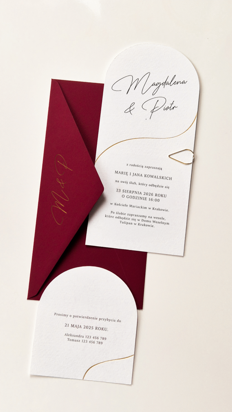 Vitra - zaproszenie dwukartkowe