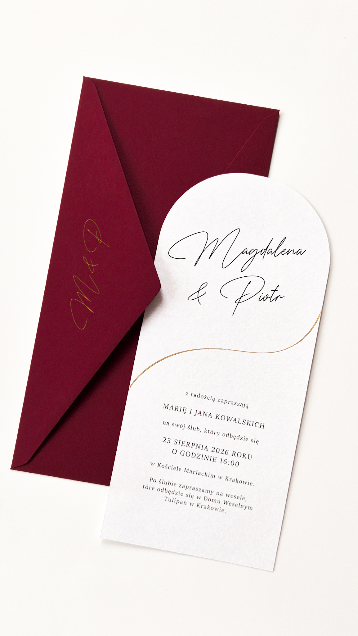 Vitra - zaproszenie jednokartkowe